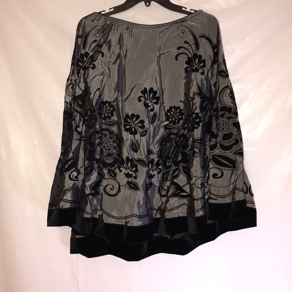 Sz 14 ALine Skirt Gray/Black by JBS